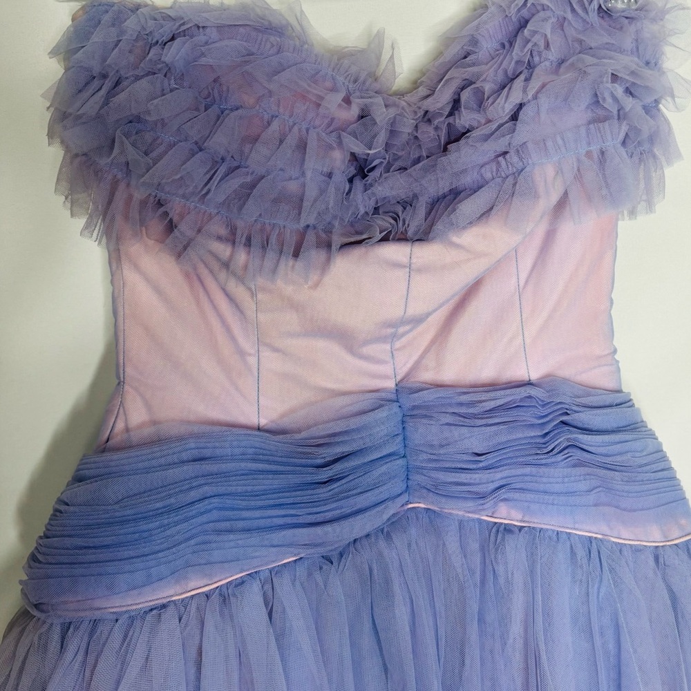 Vintage 1950’s Clifton Wilhite Cupcake Tulle Prom/ Evening Dress - Picture 4 of 13